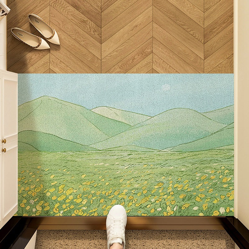 Artistic Sunflower Door Mat
