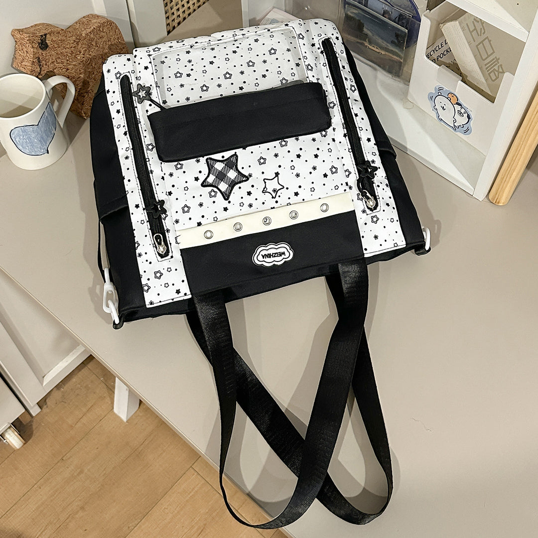 Transparent Pocket Backpack Kalsten