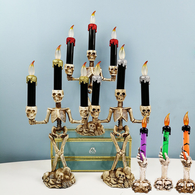 Skeleton Candle Holder Candelabra Kalsten