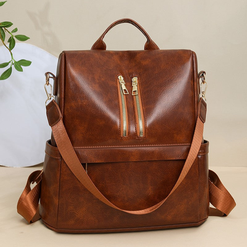 Versatile Vegan Leather Backpack Kalsten