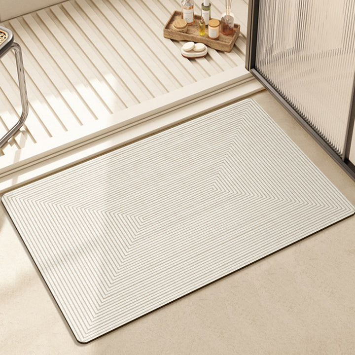 Modern Textured Bath Mat Kalsten