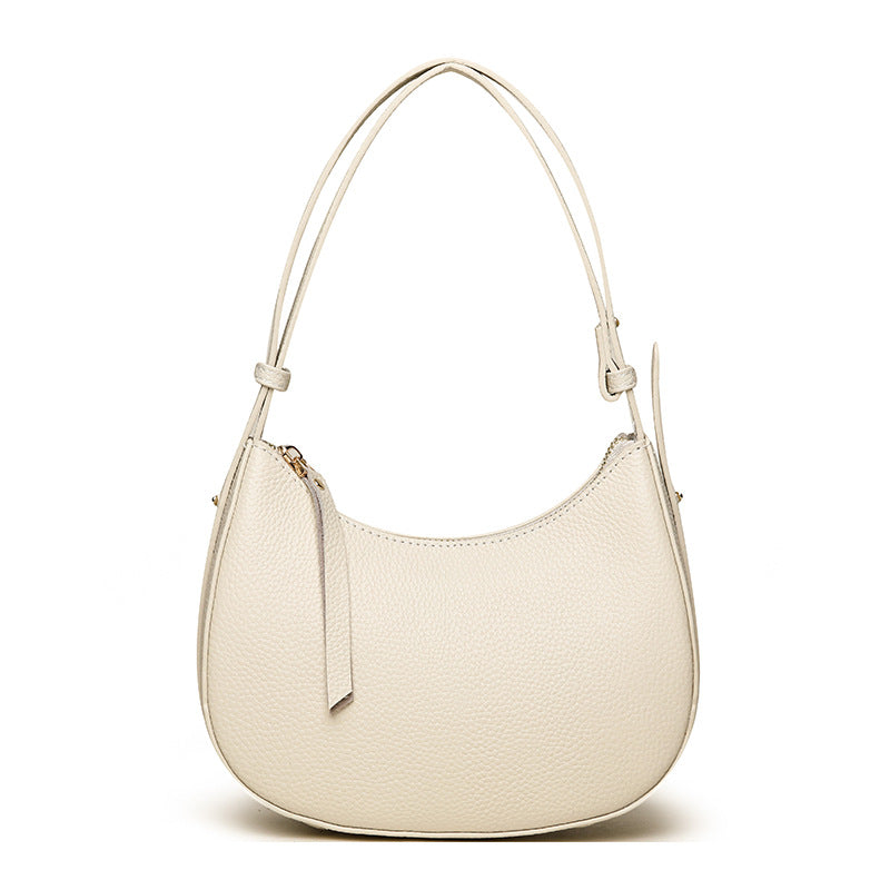 Stylish Pebbled Leather Hobo Bag Kalsten