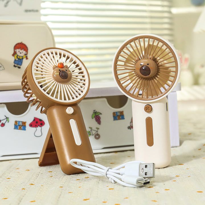 Women Portable Mini Fan with Cute Animal Design Kalsten
