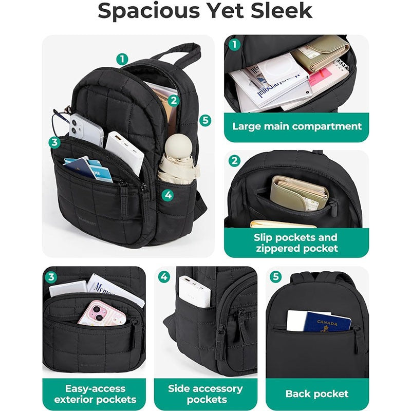 Quilted Compact Backpack Kalsten