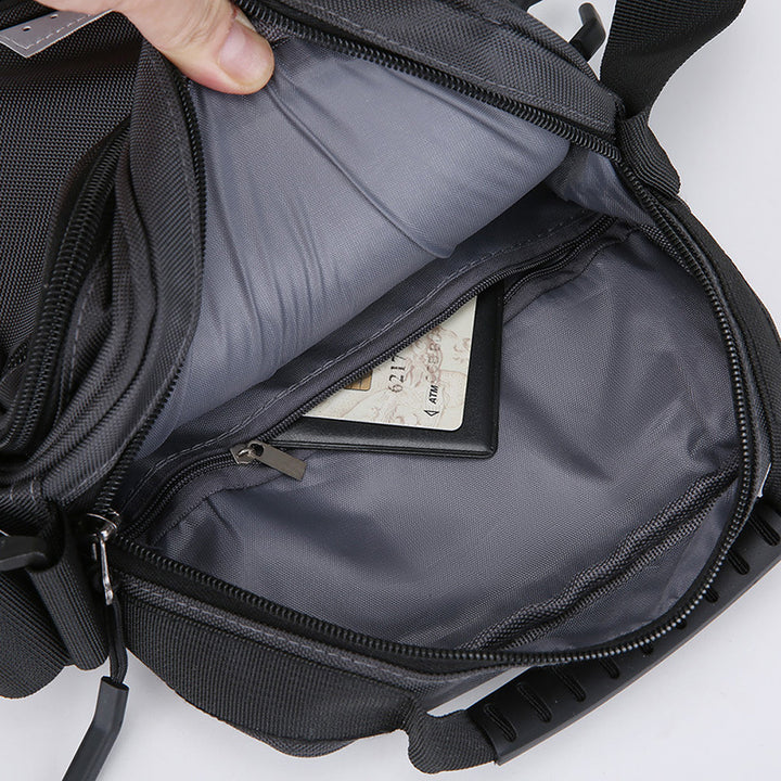 Compact Multi-Pocket Messenger Bag