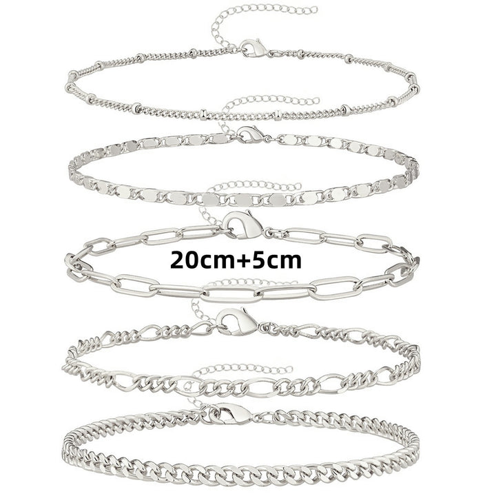 Adjustable Multi-Style Anklet Set Kalsten