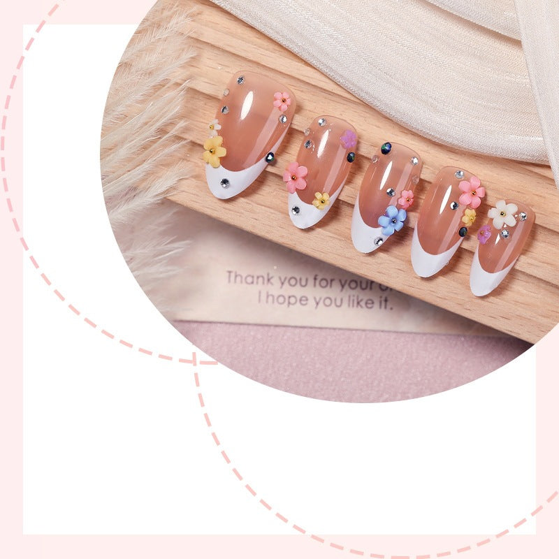 Artificial nails with floral designs Kalsten