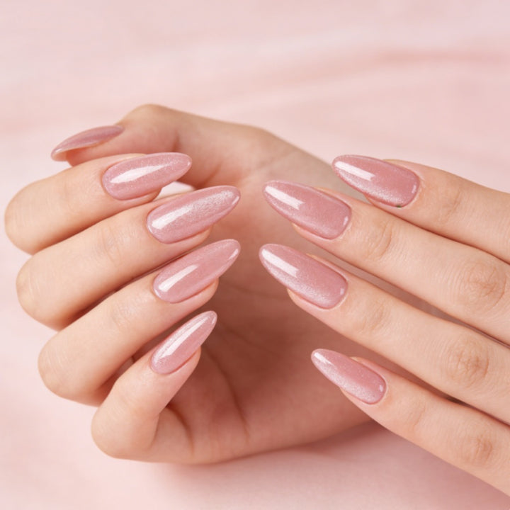 Elegant Glittering Press-On Nail Set