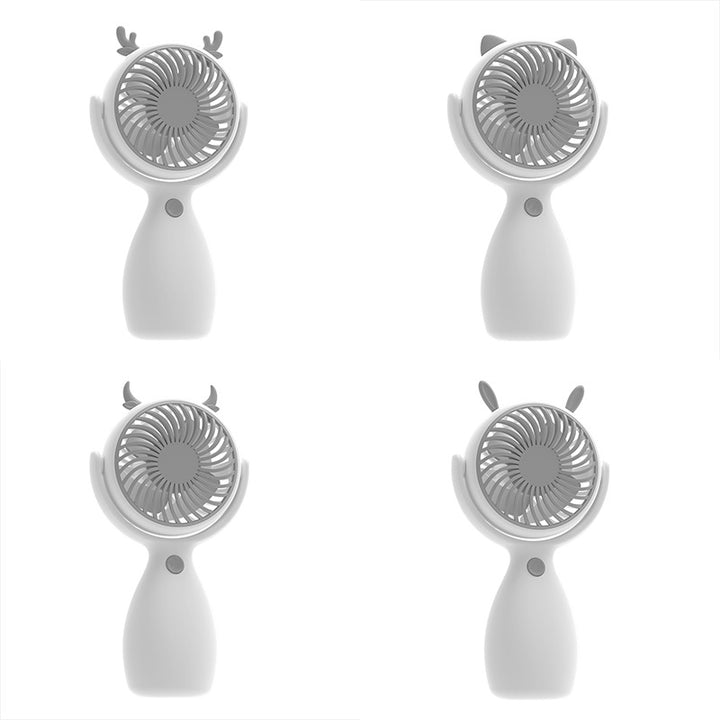 Unisex Portable Hand Fan with Animal Ears Design Kalsten