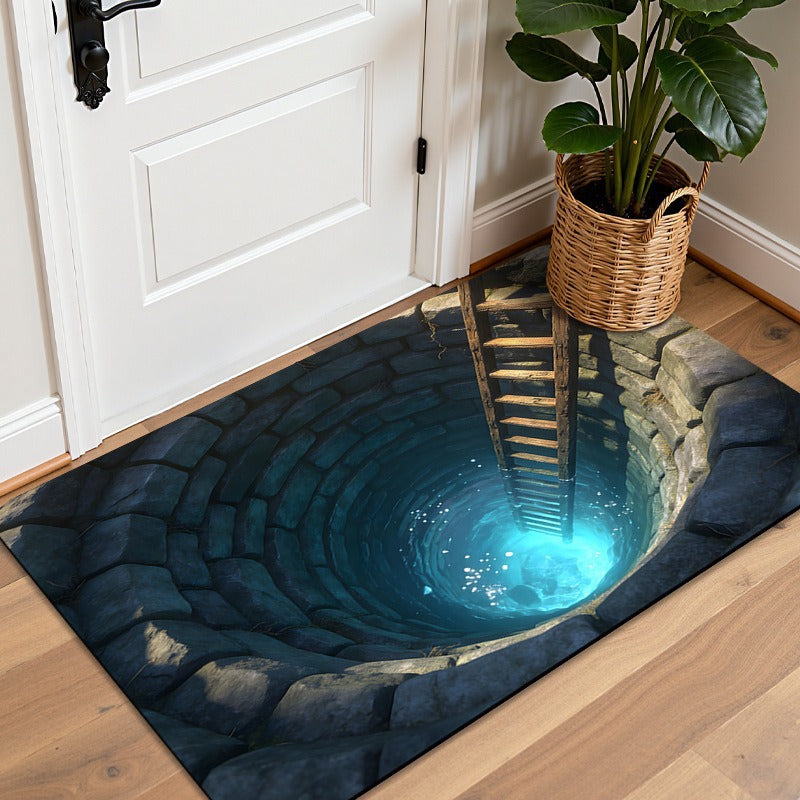 Artistic 3D Illusion Welcome Mat