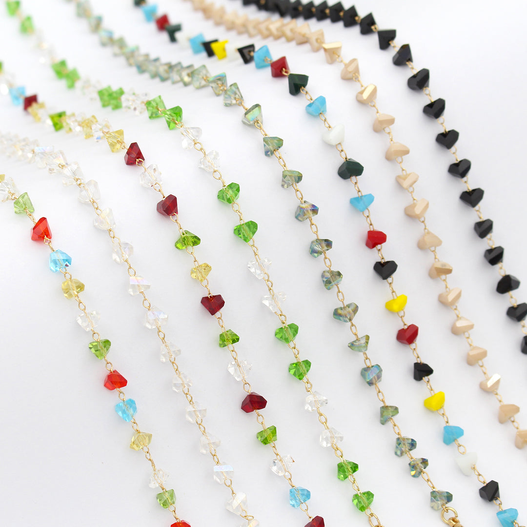 Heart Shaped Beaded Eyewear Chain Kalsten
