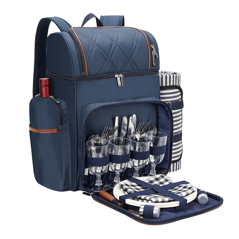 Picnic Backpack with Comprehensive Dish Set Kalsten