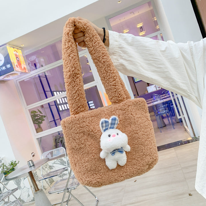 Plush Bunny Decorative Tote