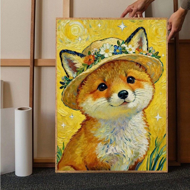 Whimsical Bunny Canvas Art Print Kalsten