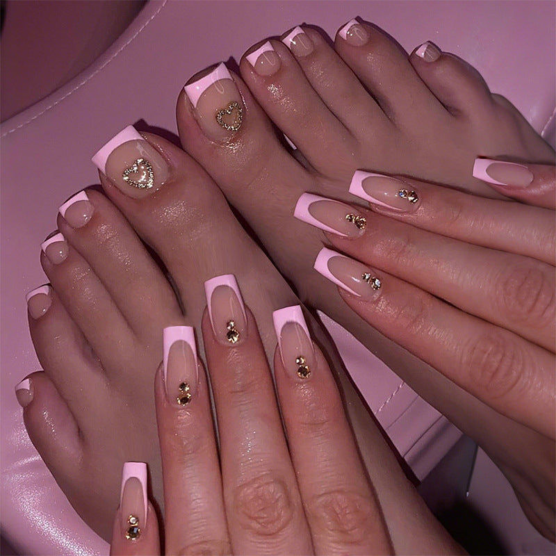 Premium Decorative Press-On Nail Kit with Unique Embellishments Kalsten