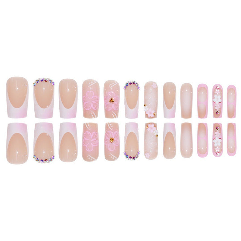 Artistic Floral Nail Extensions Kalsten