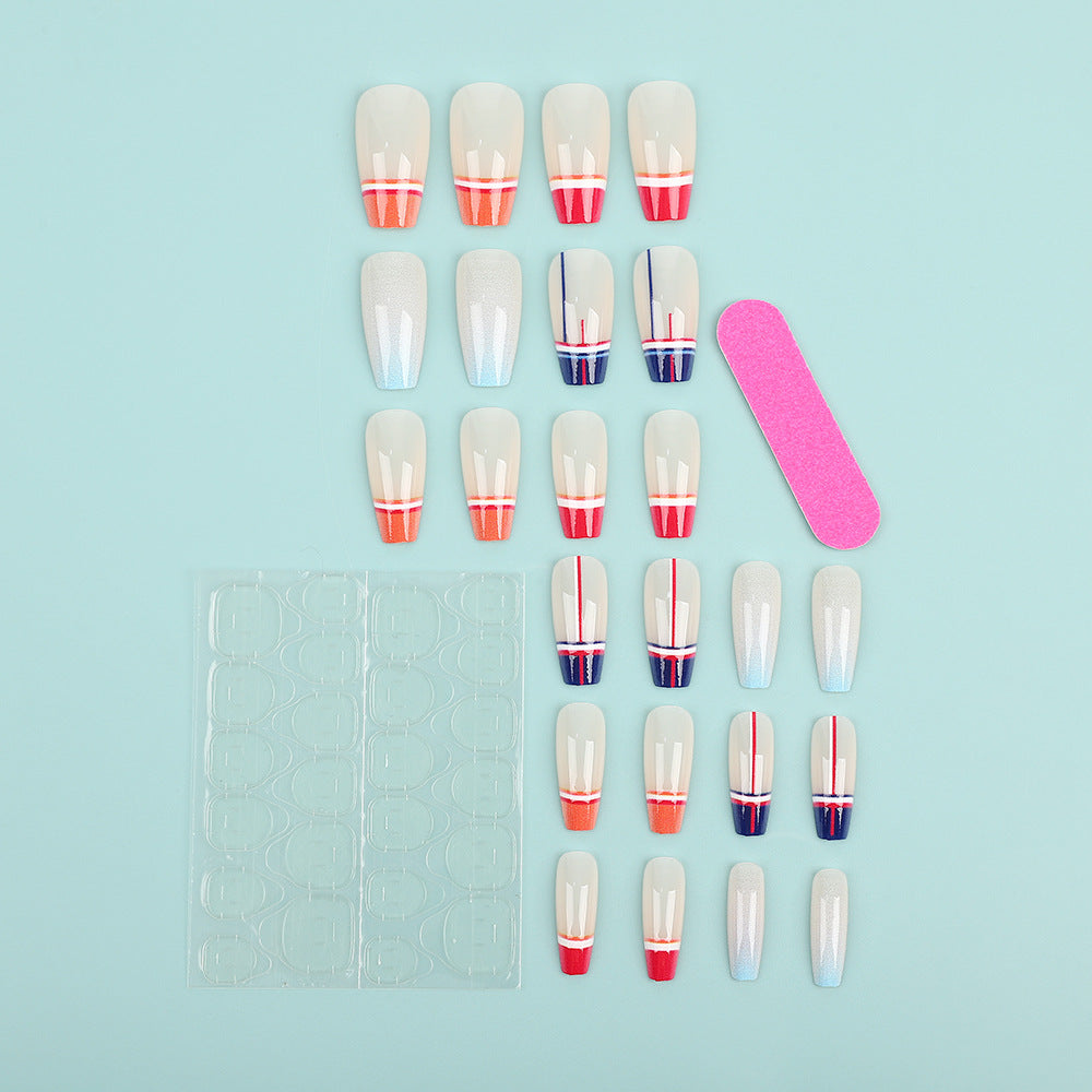 Artificial Nail Set in Modern Gradient Design Kalsten