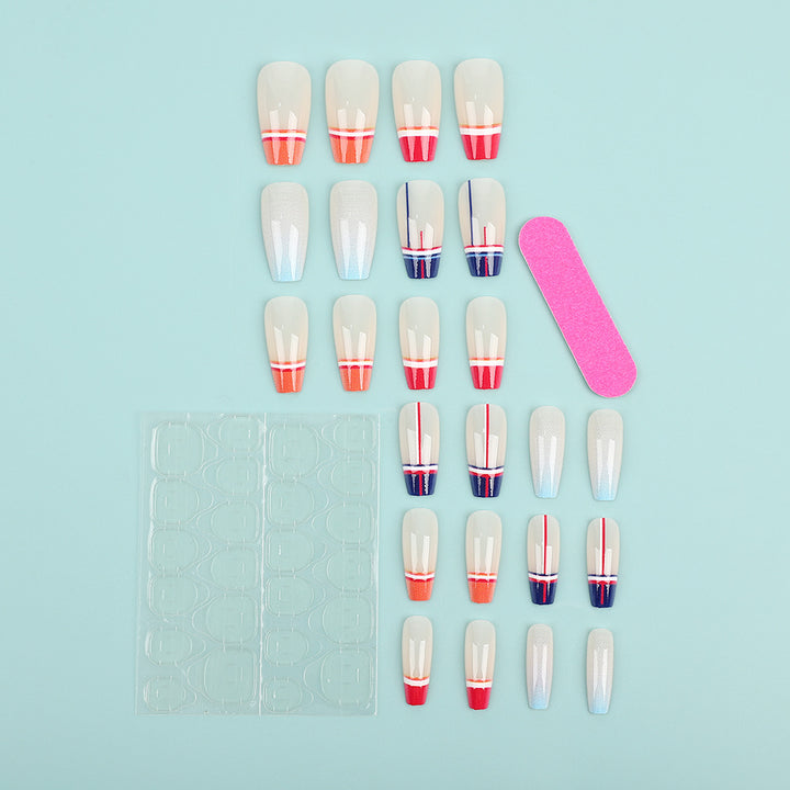 Artificial Nail Set in Modern Gradient Design Kalsten