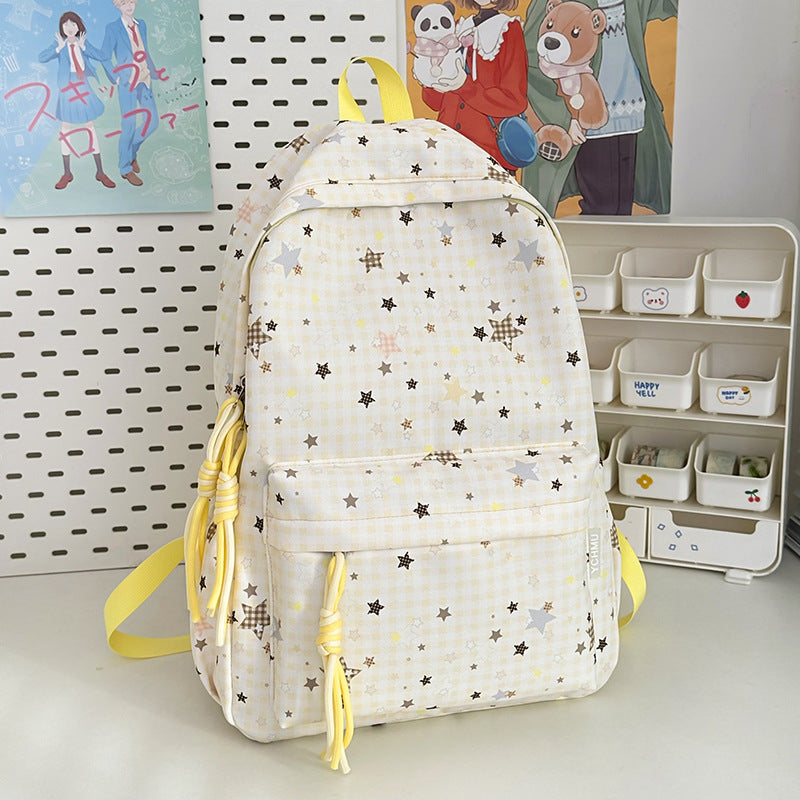 Cute Decorative Star-Embellished Backpack Kalsten