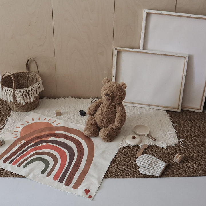 Retro Rainbow Cotton Wall Hanging Tapestry