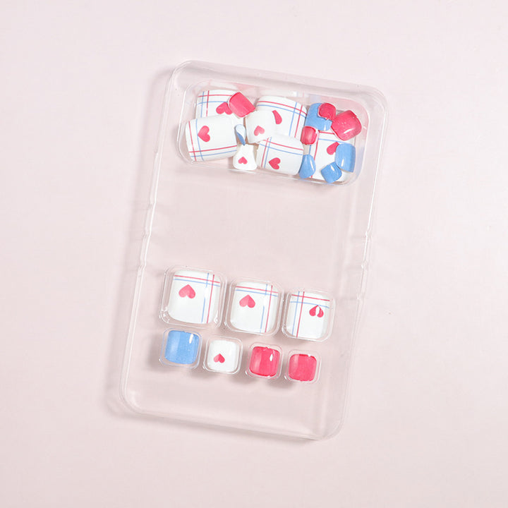 Artistic Floral Press-On Nail Art Set Kalsten