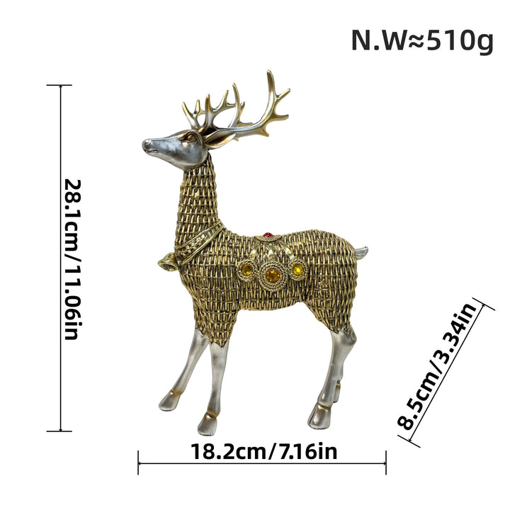 Decorative deer figure with glitter details Kalsten