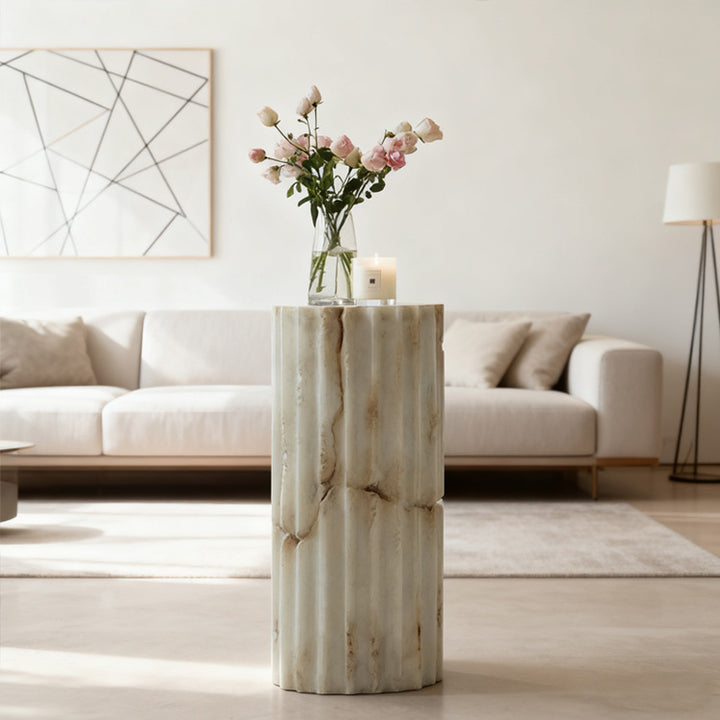 Decorative Textured Marble Column