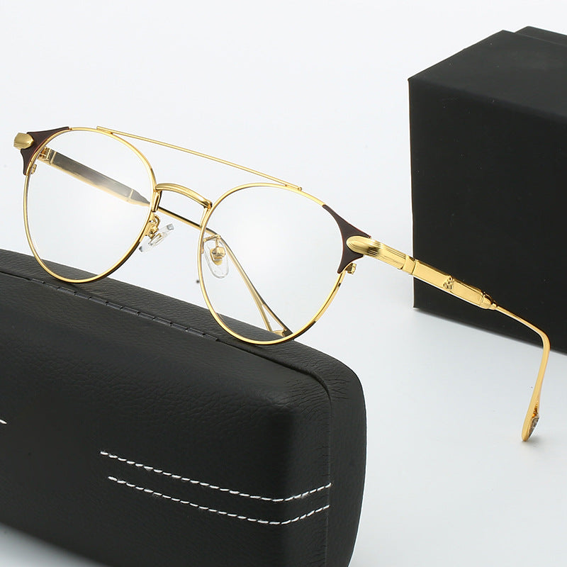 Women's round vintage sunglasses with high-quality metal frame and durable design Kalsten