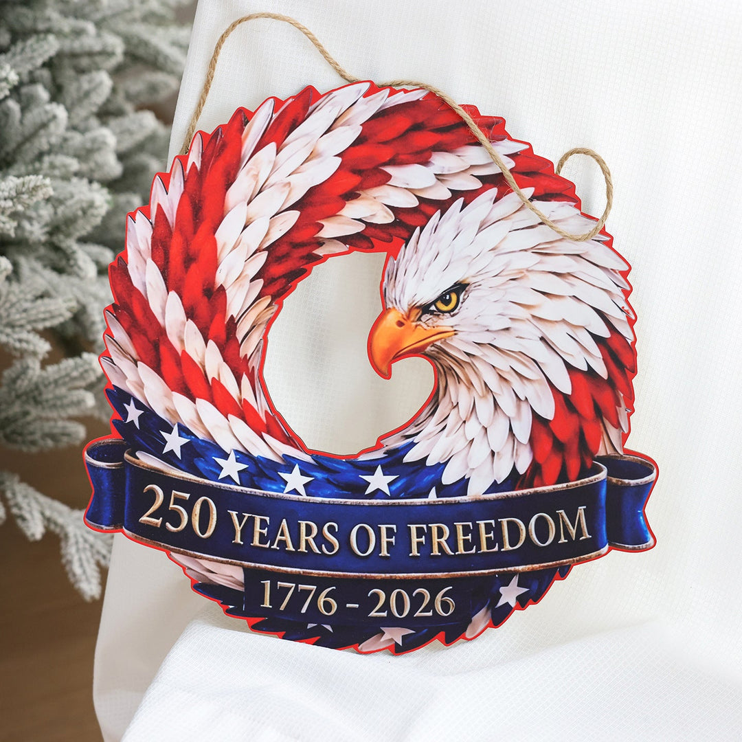 Unisex nan Patriotic Americana Burlap Ribbon Star Door Wreath with Jute Hanger Kalsten