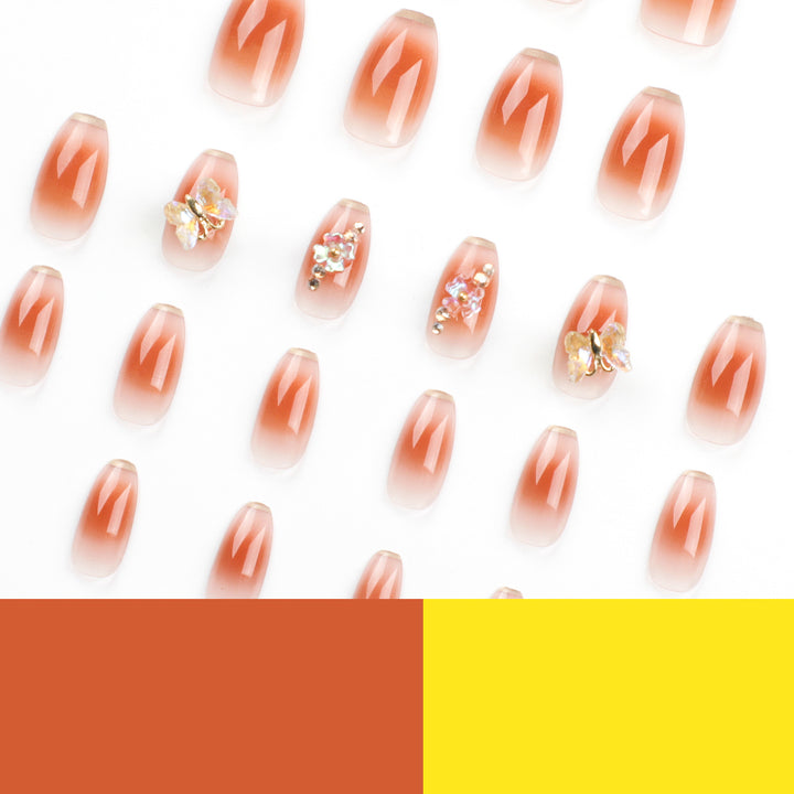 Artful Nail Extensions with intricate flower and glitter details Kalsten