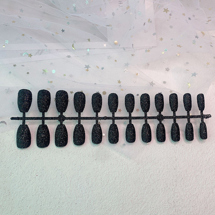 Glittery Gel Press-On Nail Extensions