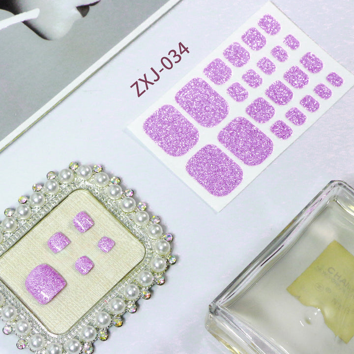 Glittery Toe Nail Wraps  1790954465