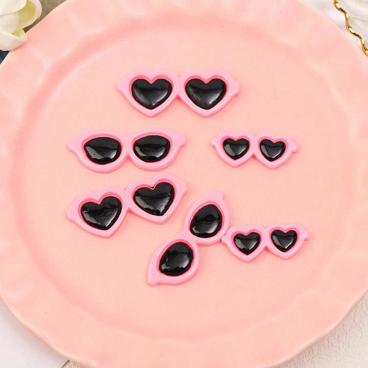 Decorative Heart-Shaped Sunglasses Clips Kalsten