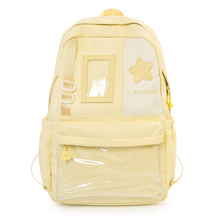 Cozy Plush Star-Embellished Backpack Kalsten