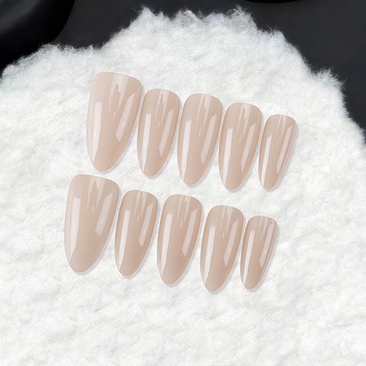 Premium Glossy Almond-Shaped Press-On Nails Kalsten
