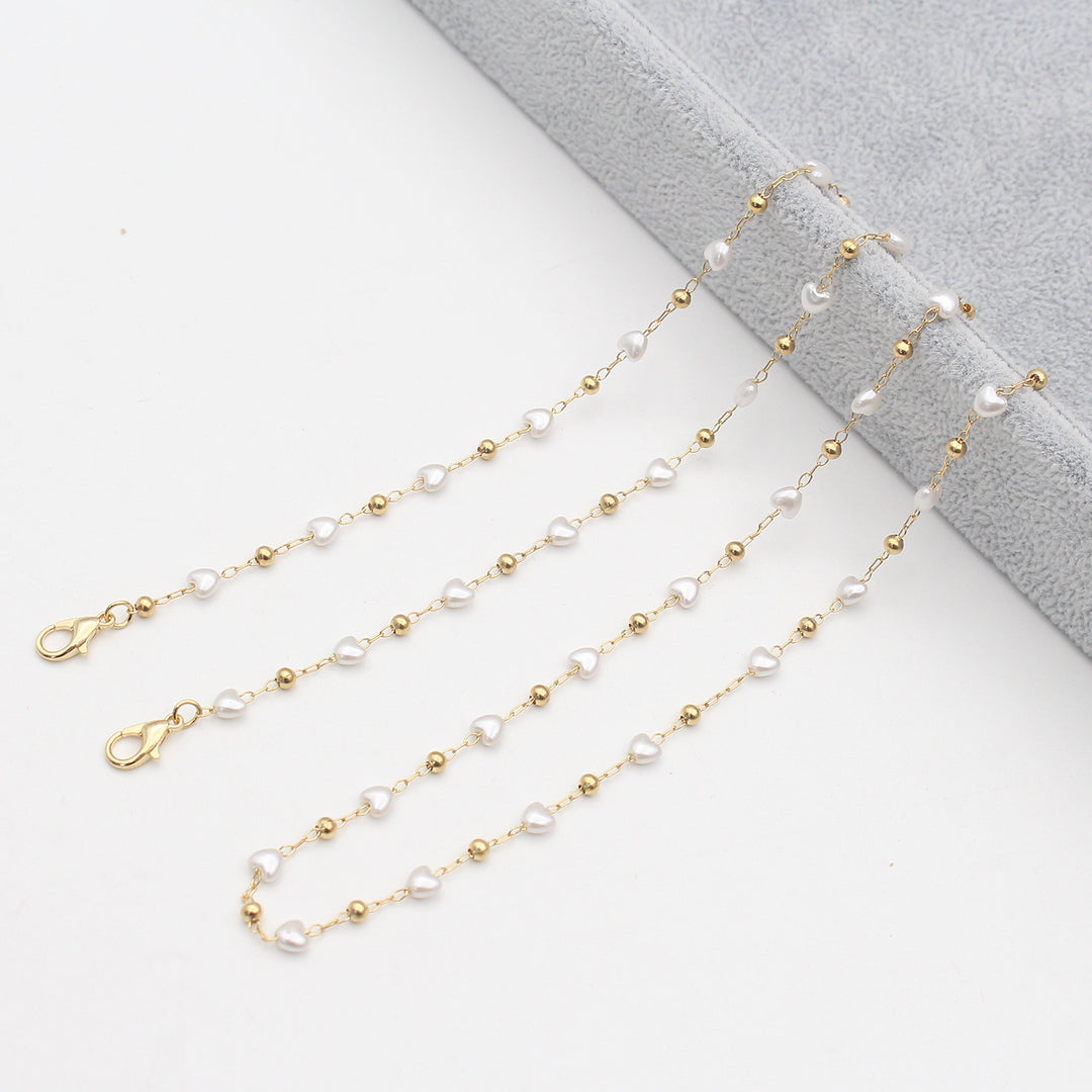Pearl-Accented Eyewear Chain Kalsten