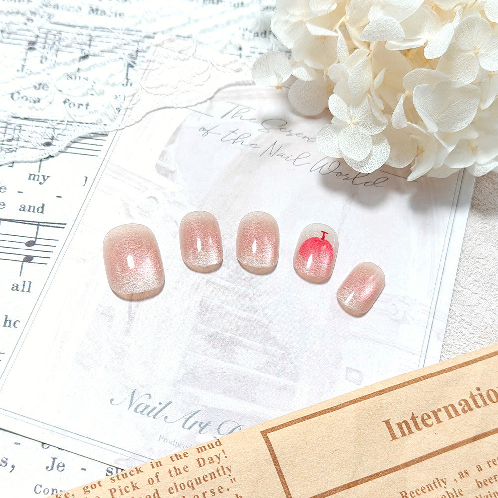 Artificial nails with delicate gradient and creative design Kalsten