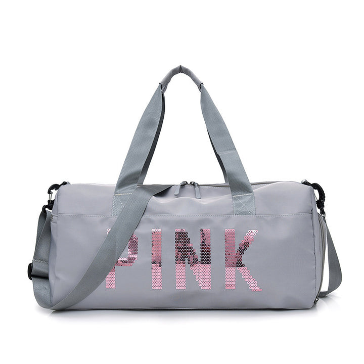 Multifunctional Sports Bag with Shiny Sequin Design Kalsten