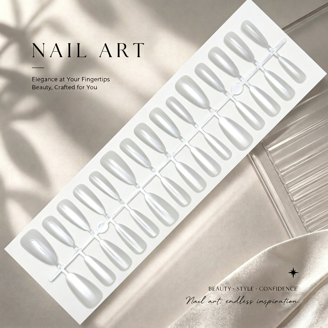 Glittery Press-On Nail Art Set