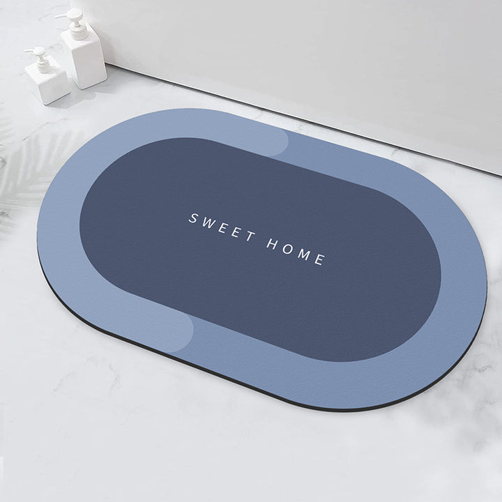 Relaxation-Themed Bathroom Mat for Home