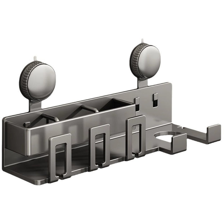 Wall-Mounted Hair Tool Organizer with Storage Compartment Kalsten