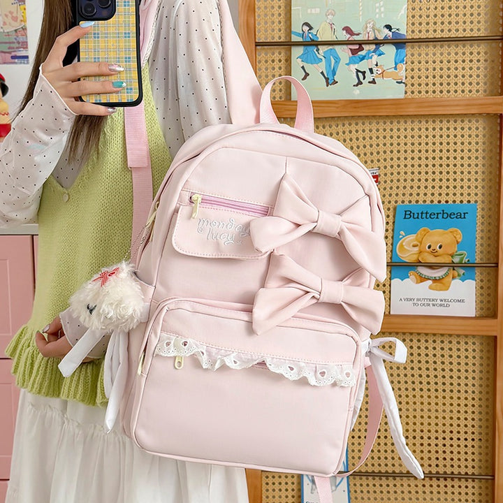 Cute Bow-Detail Backpack Kalsten