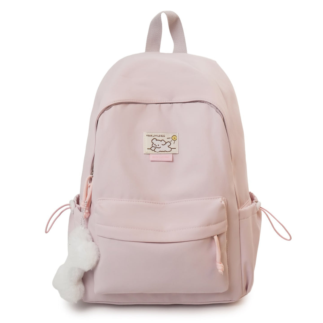 Cute Plush-Embellished Casual Backpack Kalsten