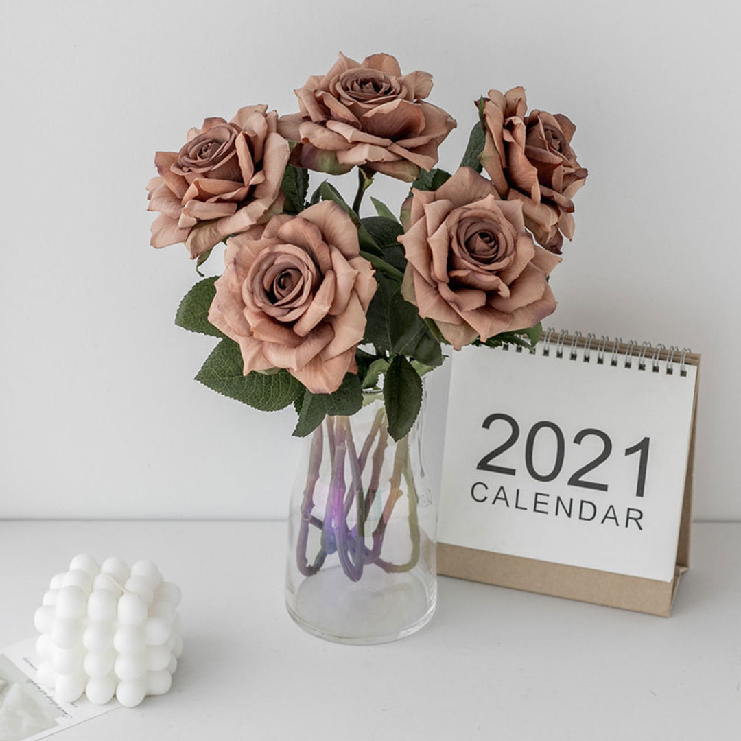 Realistic Silk Rose Stem