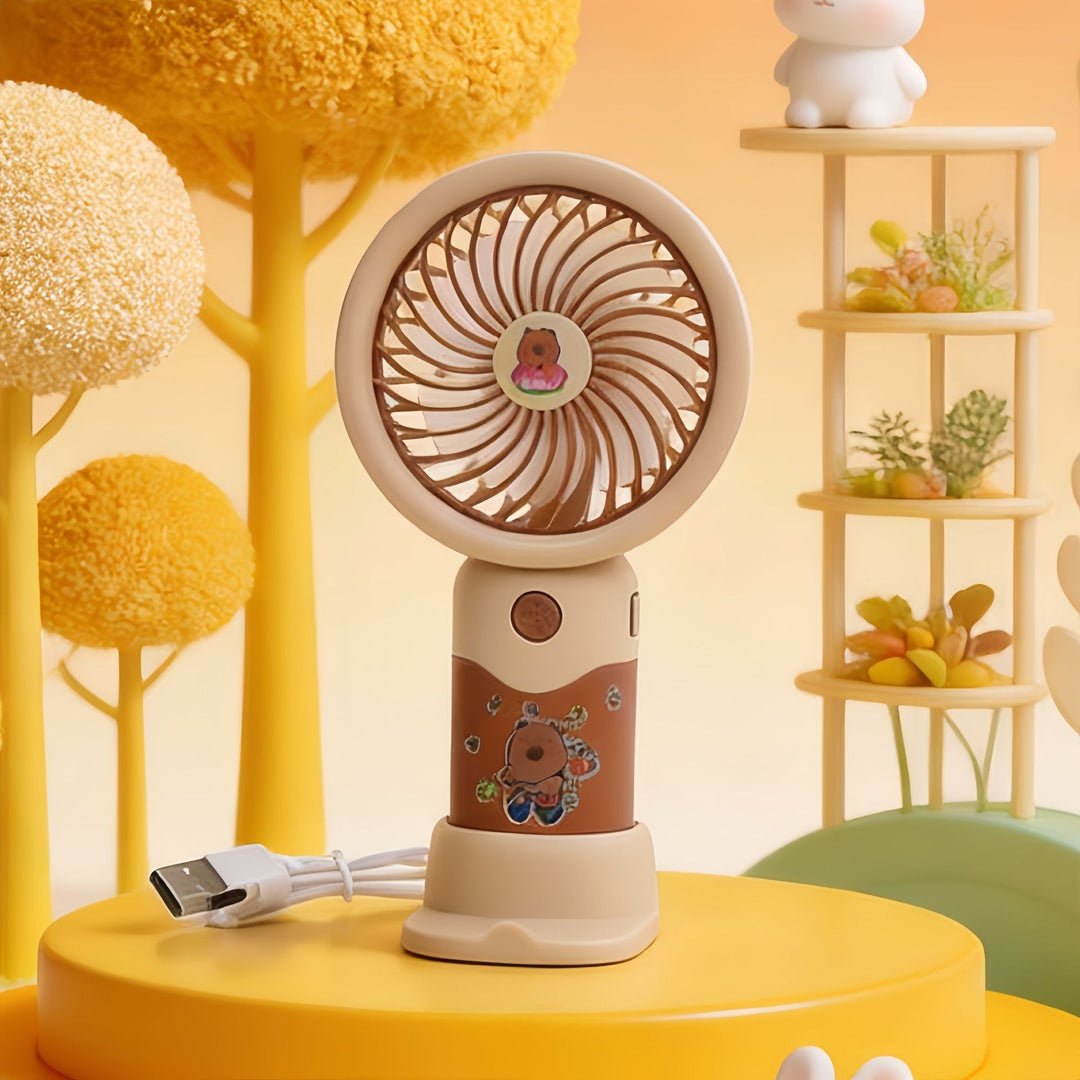 Portable Hand Fan with Custom Designed Animal Pattern Kalsten