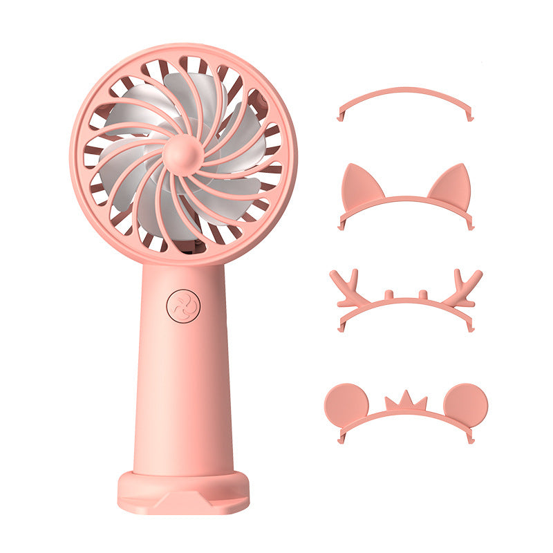 Ladies Portable Mini Hand Fan with Creative Ear Design Kalsten