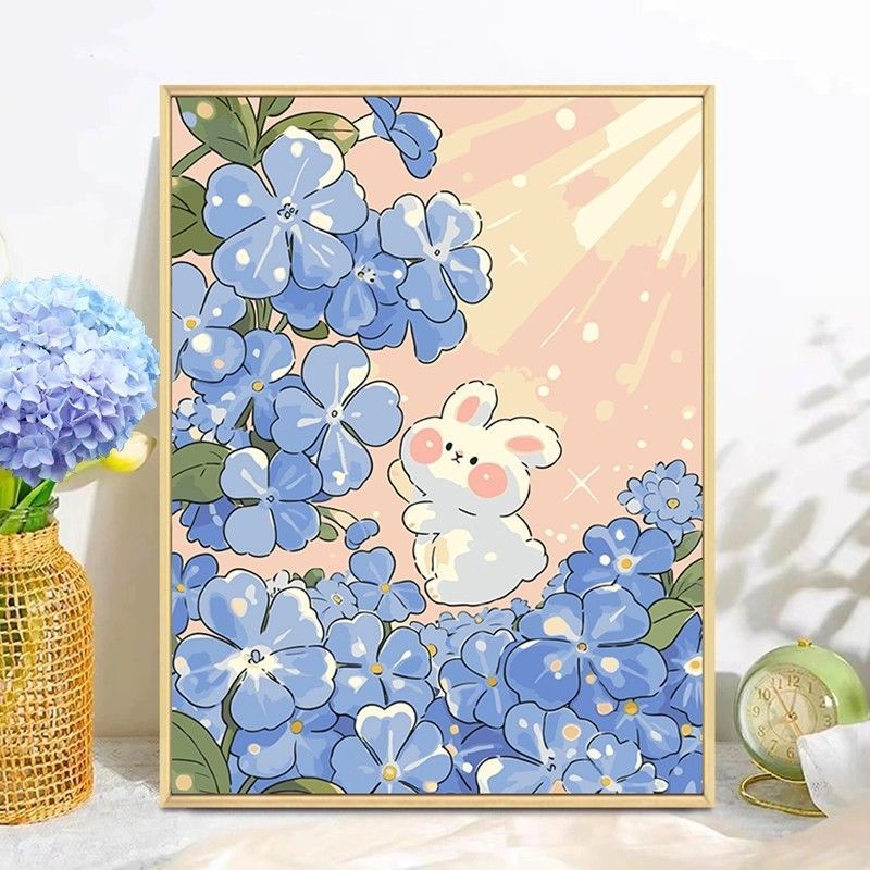 Playful Bunny Themed Wall Art Kalsten