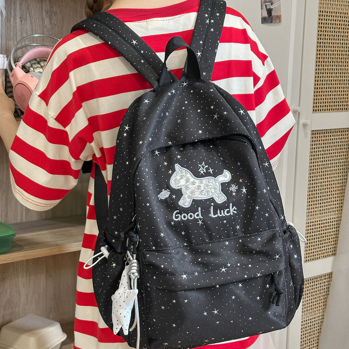Playful Star-Embellished Backpack Kalsten