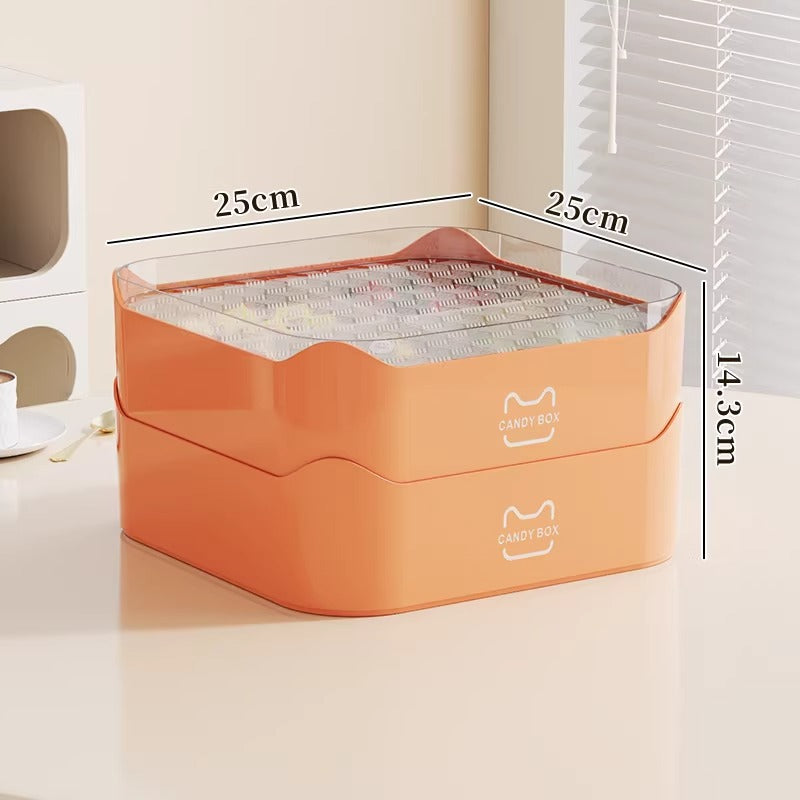 Multi-Purpose Storage Organizer with Transparent Lid Kalsten