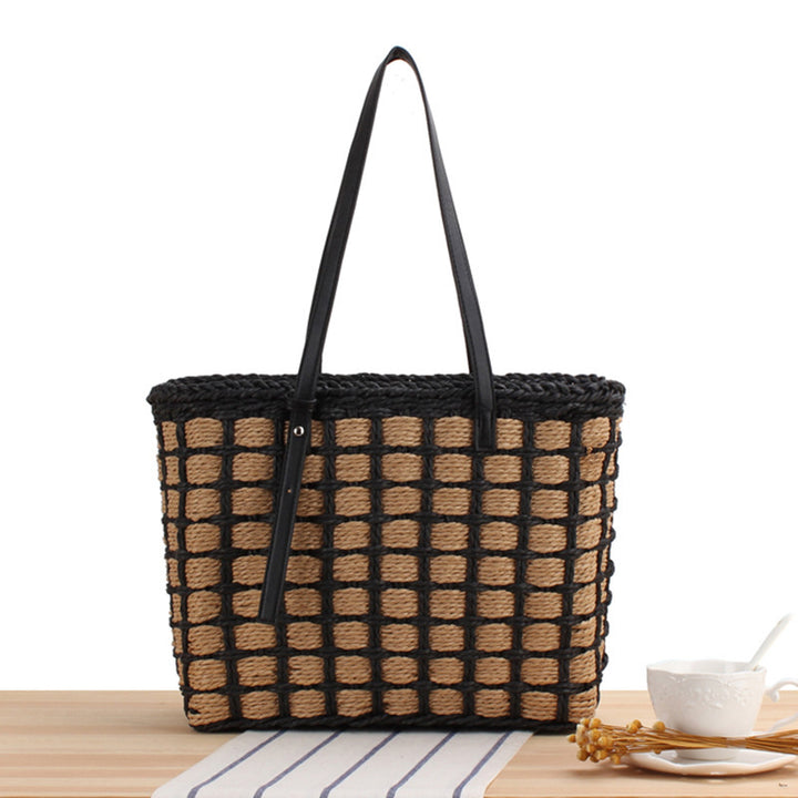 Elegant Straw Bag with Chic Design Kalsten